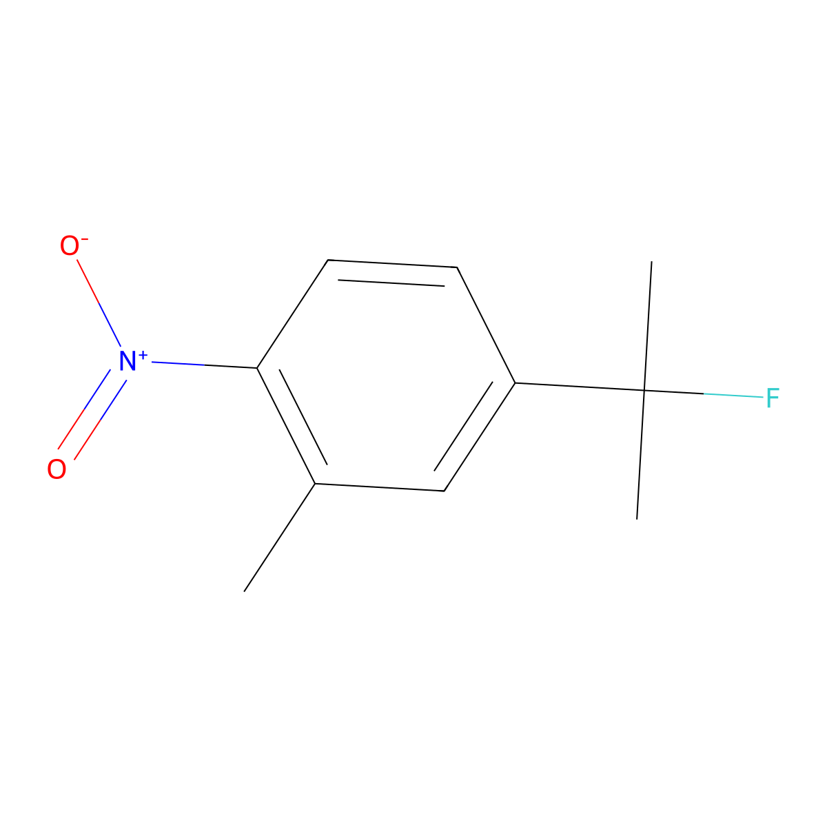 4-(2-Fluoropropan-2-yl)-2-methyl-1-nitrobenzene molecular structure, CAS 2803865-80-5