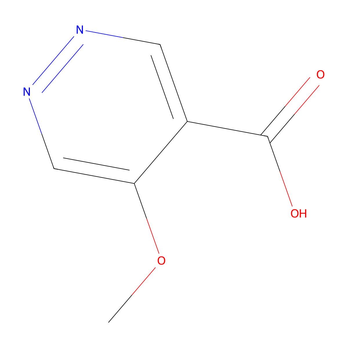5-Methoxypyridazine-4-carboxylic acid molecular structure, CAS 2803865-94-1