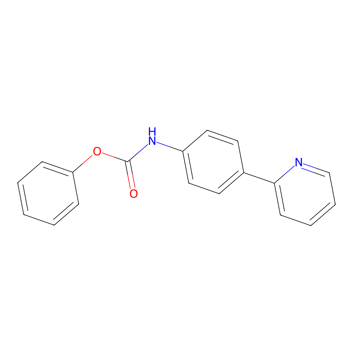 Phenyl (4-(pyridin-2-yl)phenyl)carbamate molecular structure, CAS 2803882-58-6