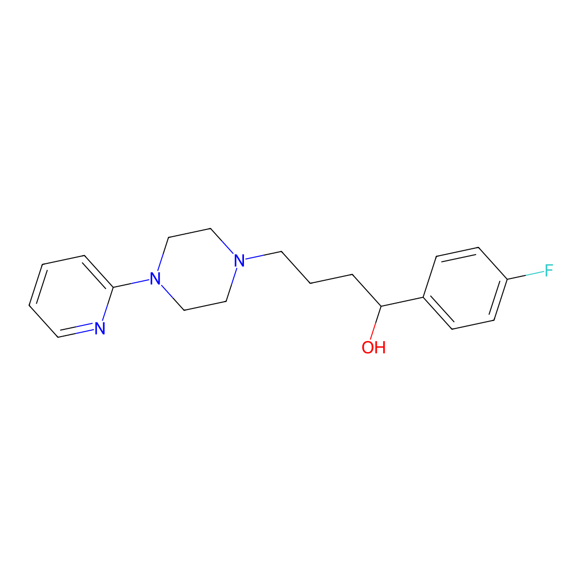 Azaperol molecular structure, CAS 2804-05-9