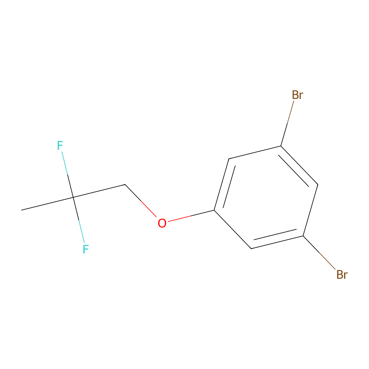 1,3-Dibromo-5-(2,2-difluoropropoxy)benzene molecular structure, CAS 2804046-57-7