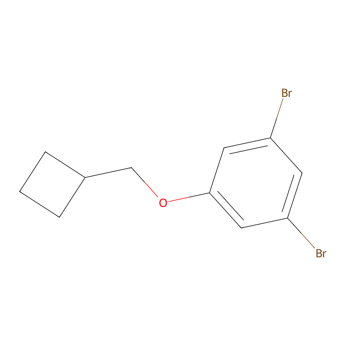 1,3-Dibromo-5-(cyclobutylmethoxy)benzene molecular structure, CAS 2804121-77-3