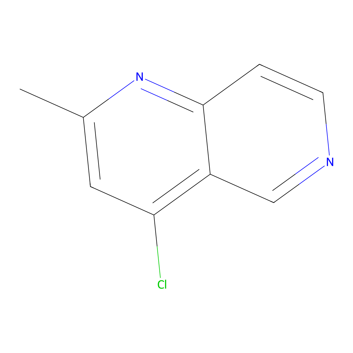 4-Chloro-2-methyl-1,6-naphthyridine molecular structure, CAS 2804196-79-8