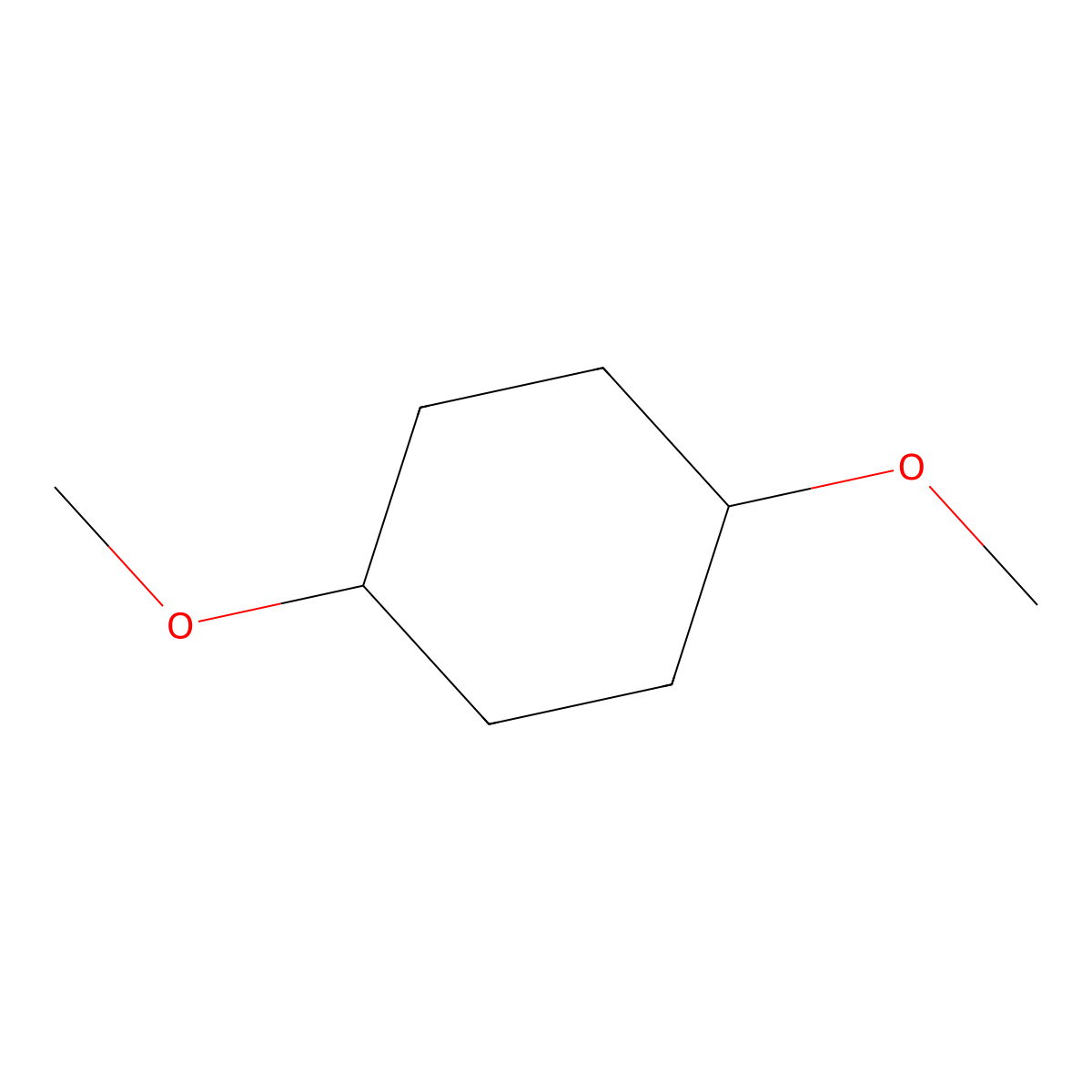 cis-1,4-Dimethoxycyclohexane molecular structure, CAS 28046-69-7