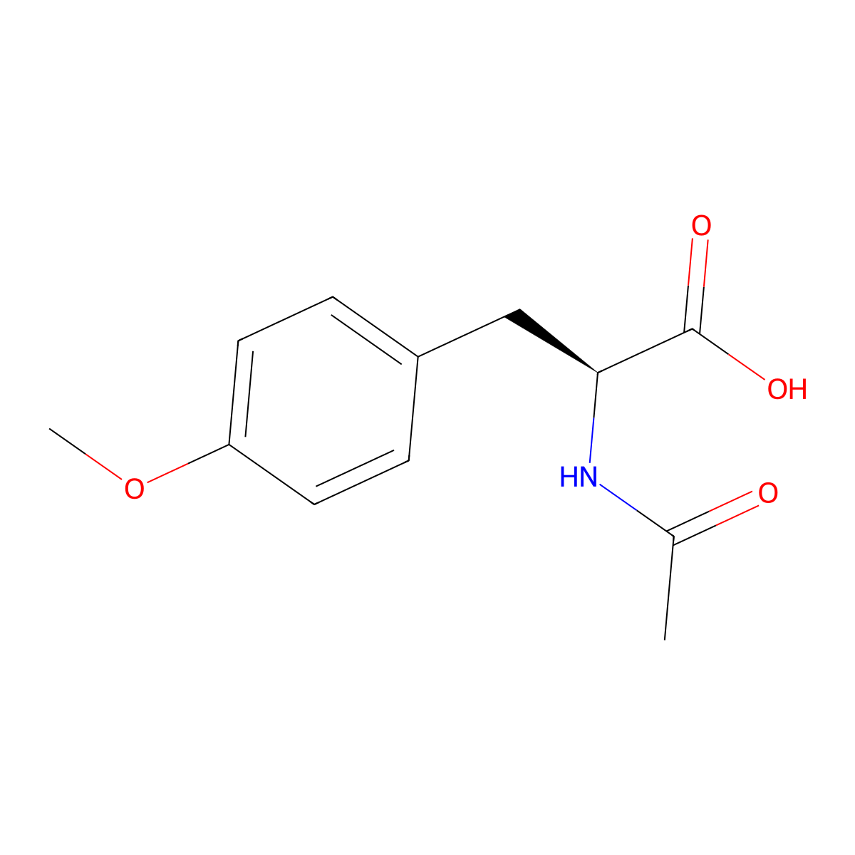 N-Acetyl-O-methyl-L-tyrosine molecular structure, CAS 28047-05-4