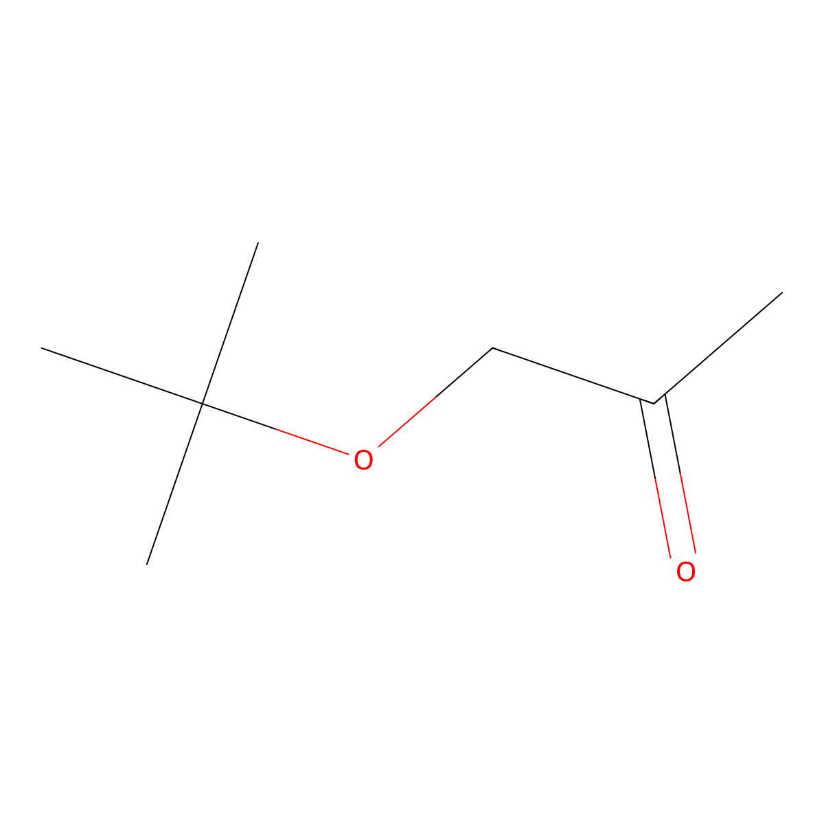 1-((2-Methylpropan-2-yl)oxy)propan-2-one molecular structure, CAS 28047-99-6