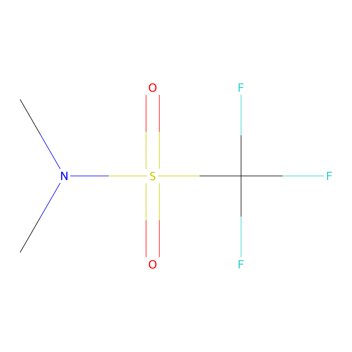 1,1,1-Trifluoro-N,N-dimethylmethanesulfonamide molecular structure, CAS 28048-17-1
