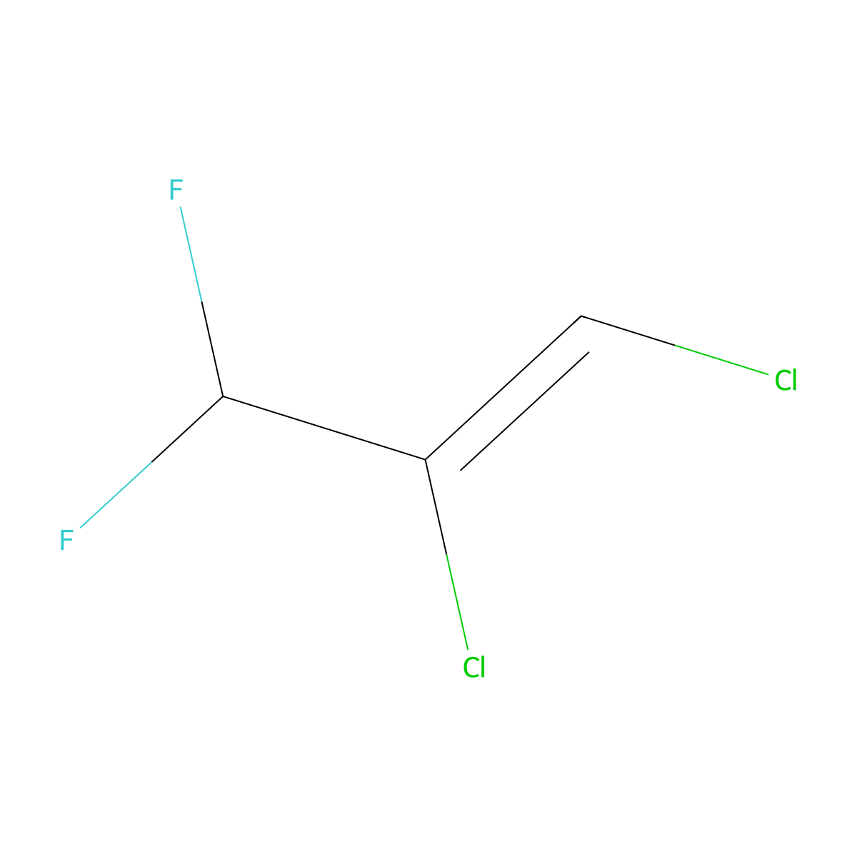 2,3-Dichloro-1,1-difluoro-2-propene molecular structure, CAS 2805-21-2