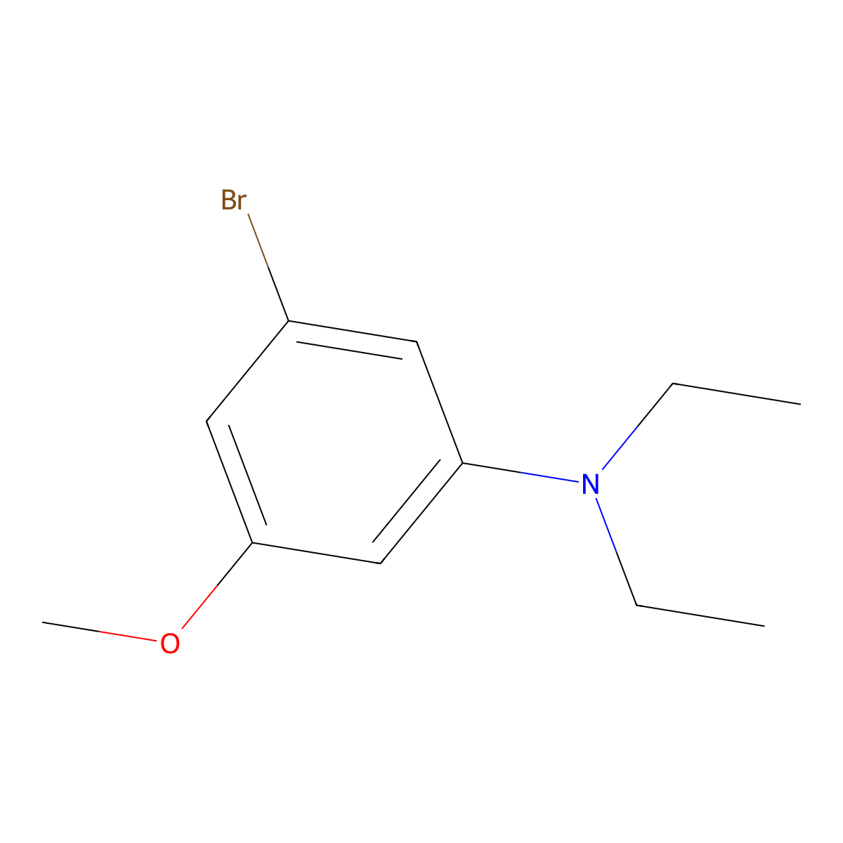 3-Bromo-N,N-diethyl-5-methoxyaniline molecular structure, CAS 2805078-54-8
