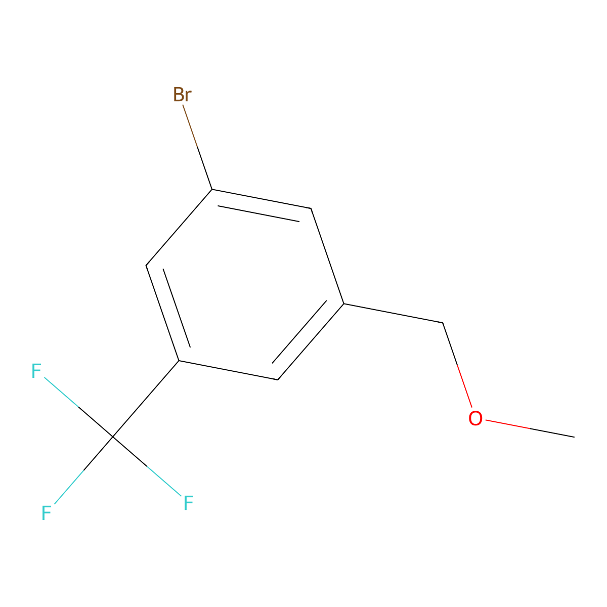1-Bromo-3-(methoxymethyl)-5-(trifluoromethyl)benzene molecular structure, CAS 2805155-85-3