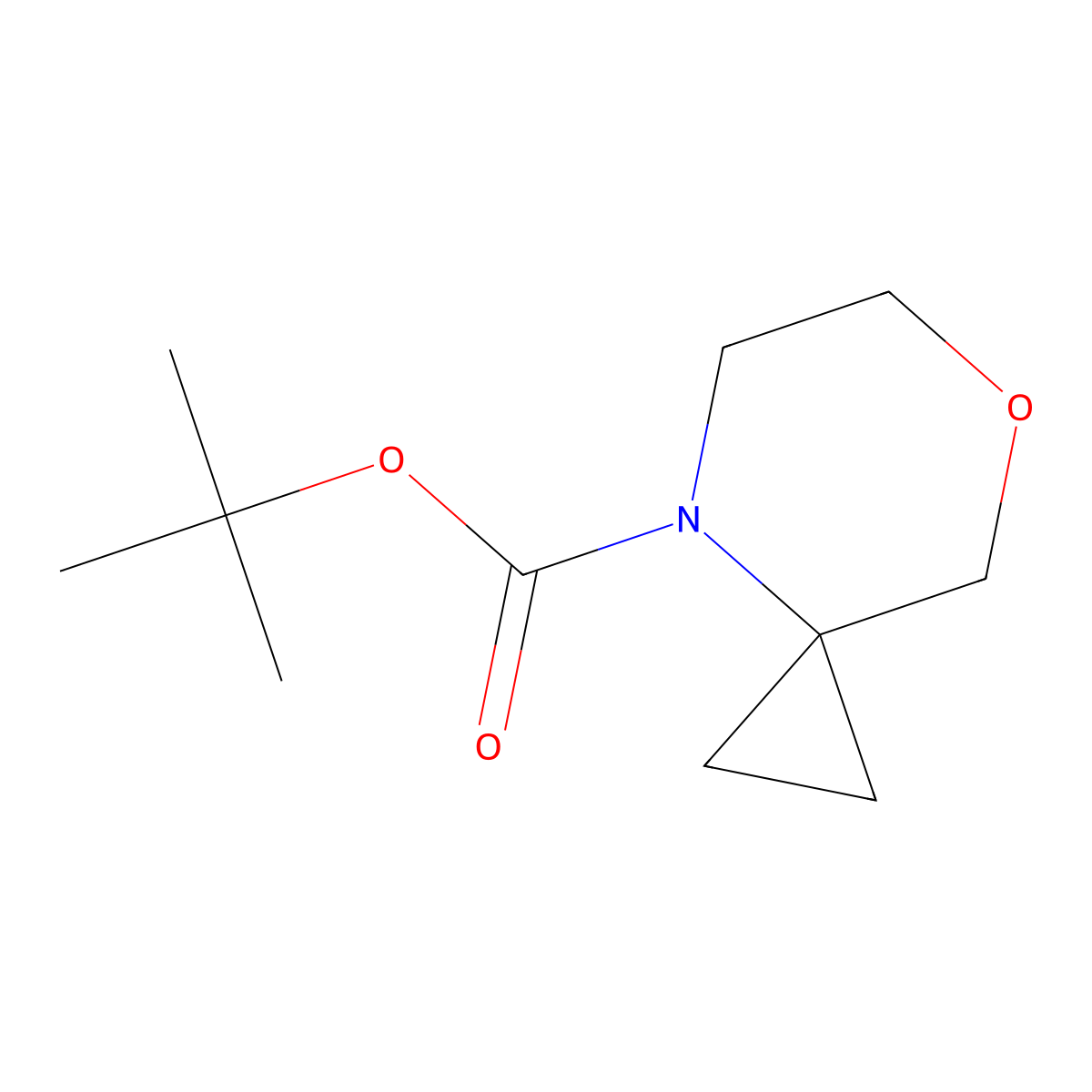 4-Boc-7-oxa-4-azaspiro[2.5]octane molecular structure, CAS 2805275-20-9