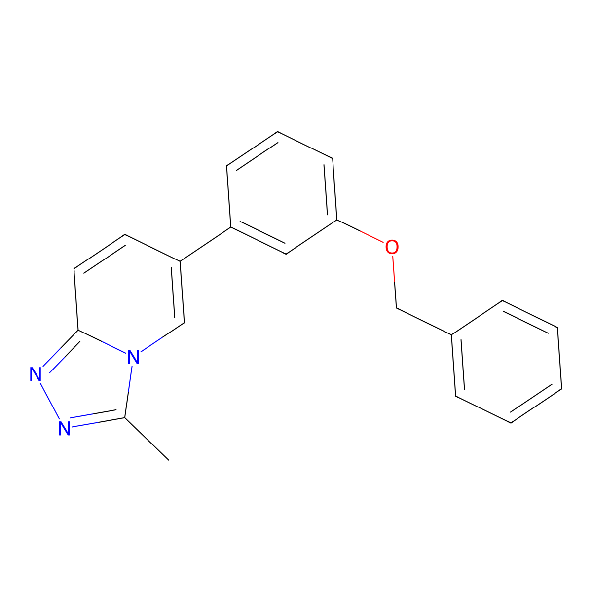 6-(3-(Benzyloxy)phenyl)-3-methyl-[1,2,4]triazolo[4,3-a]pyridine molecular structure, CAS 2805411-48-5