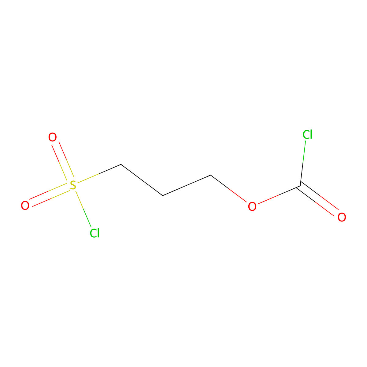 3-[(Chlorocarbonyl)oxy]propane-1-sulfonyl chloride molecular structure, CAS 28055-67-6