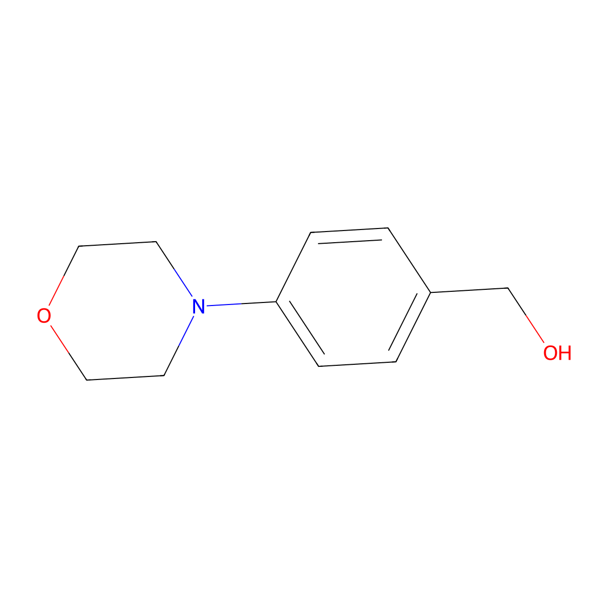 [4-(Morpholin-4-yl)phenyl]methanol molecular structure, CAS 280556-71-0