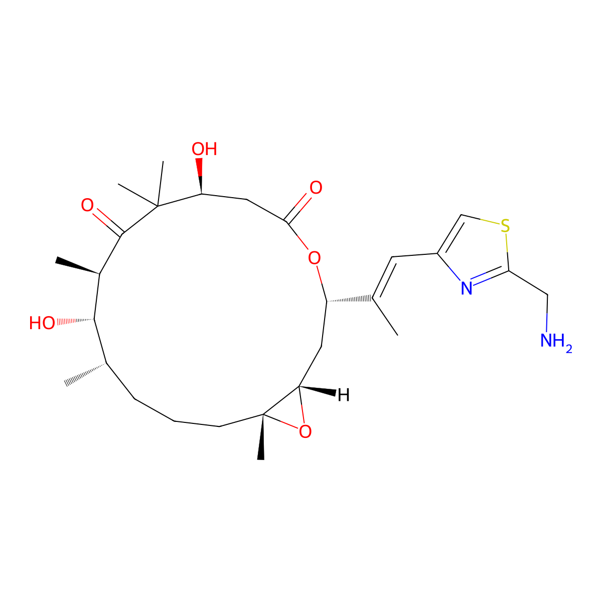 21-Aminoepothilone B molecular structure, CAS 280578-49-6