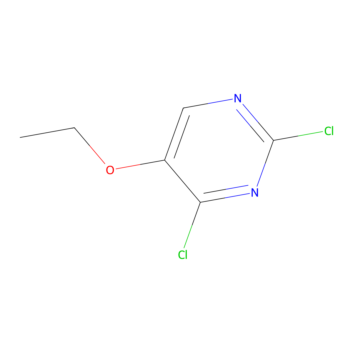 2,4-Dichloro-5-ethoxypyrimidine molecular structure, CAS 280582-25-4