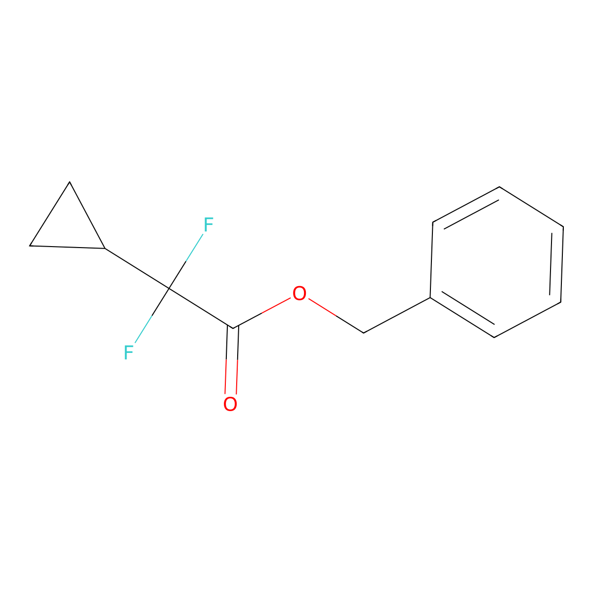 BenZyl 2-cyclopropyl-2,2-difluoroacetate molecular structure, CAS 2805996-33-0