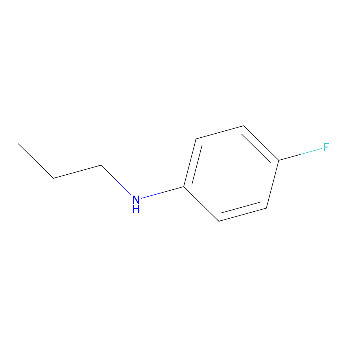 4-fluoro-N-propylaniline molecular structure, CAS 2806-12-4