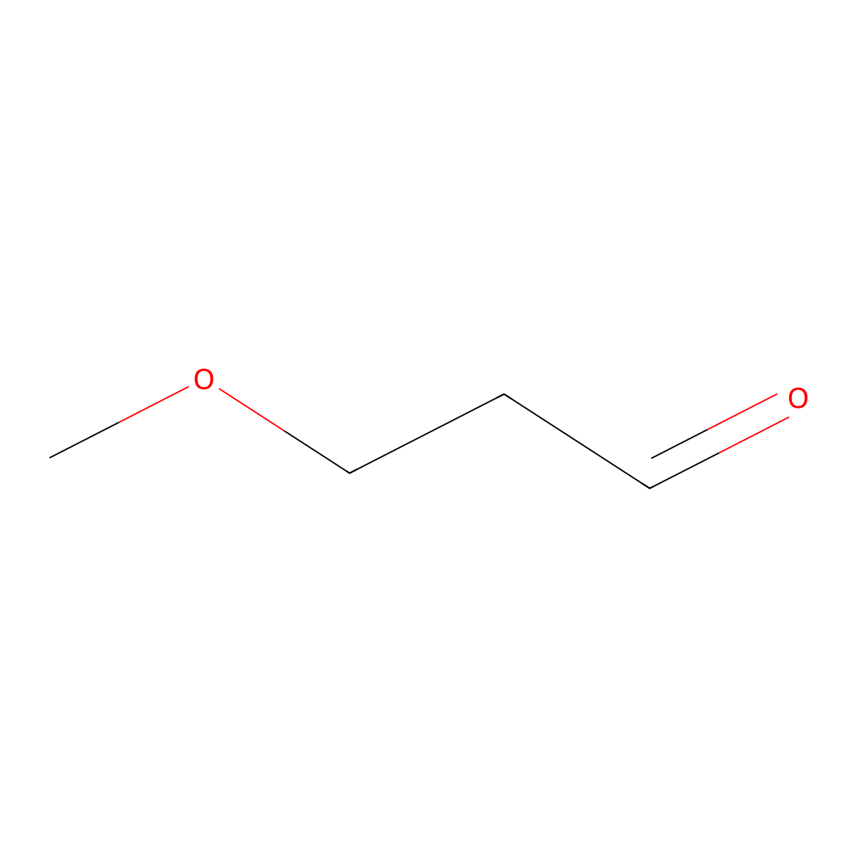 Propanal, 3-methoxy- molecular structure, CAS 2806-84-0