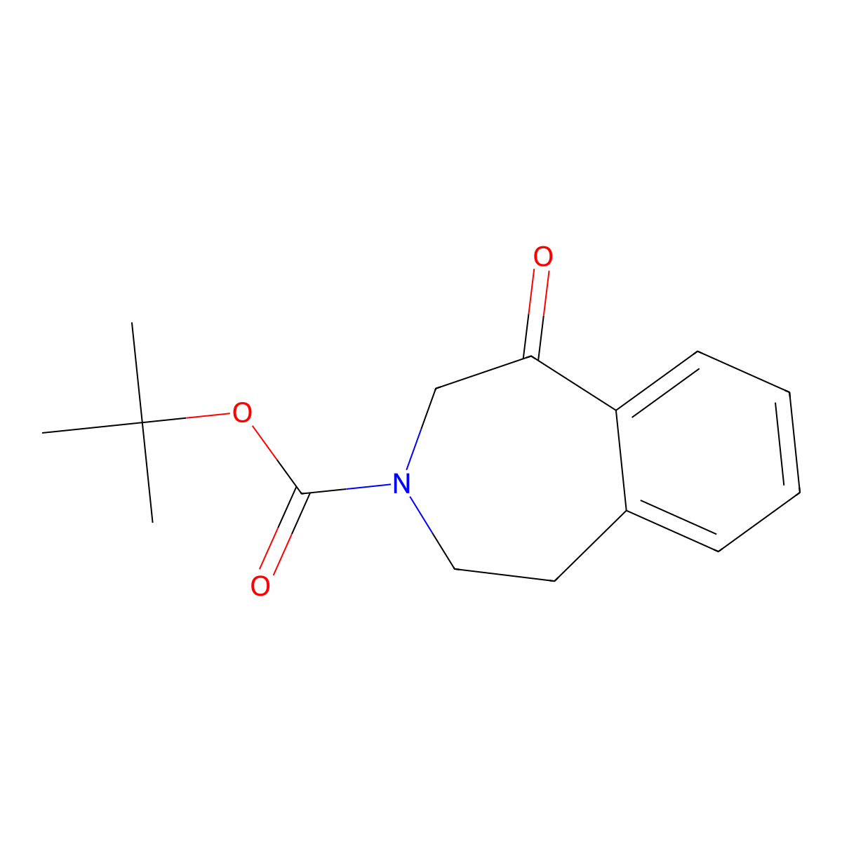 tert-butyl 1-oxo-2,3,4,5-tetrahydro-1H-3-benzazepine-3-carboxylate molecular structure, CAS 2806096-21-7