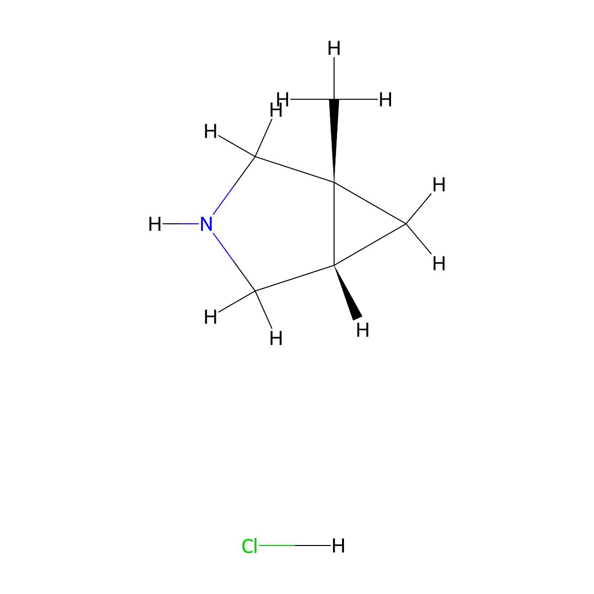 (1R,5S)-1-methyl-3-azabicyclo[3.1.0]hexane;hydrochloride molecular structure, CAS 2806714-67-8
