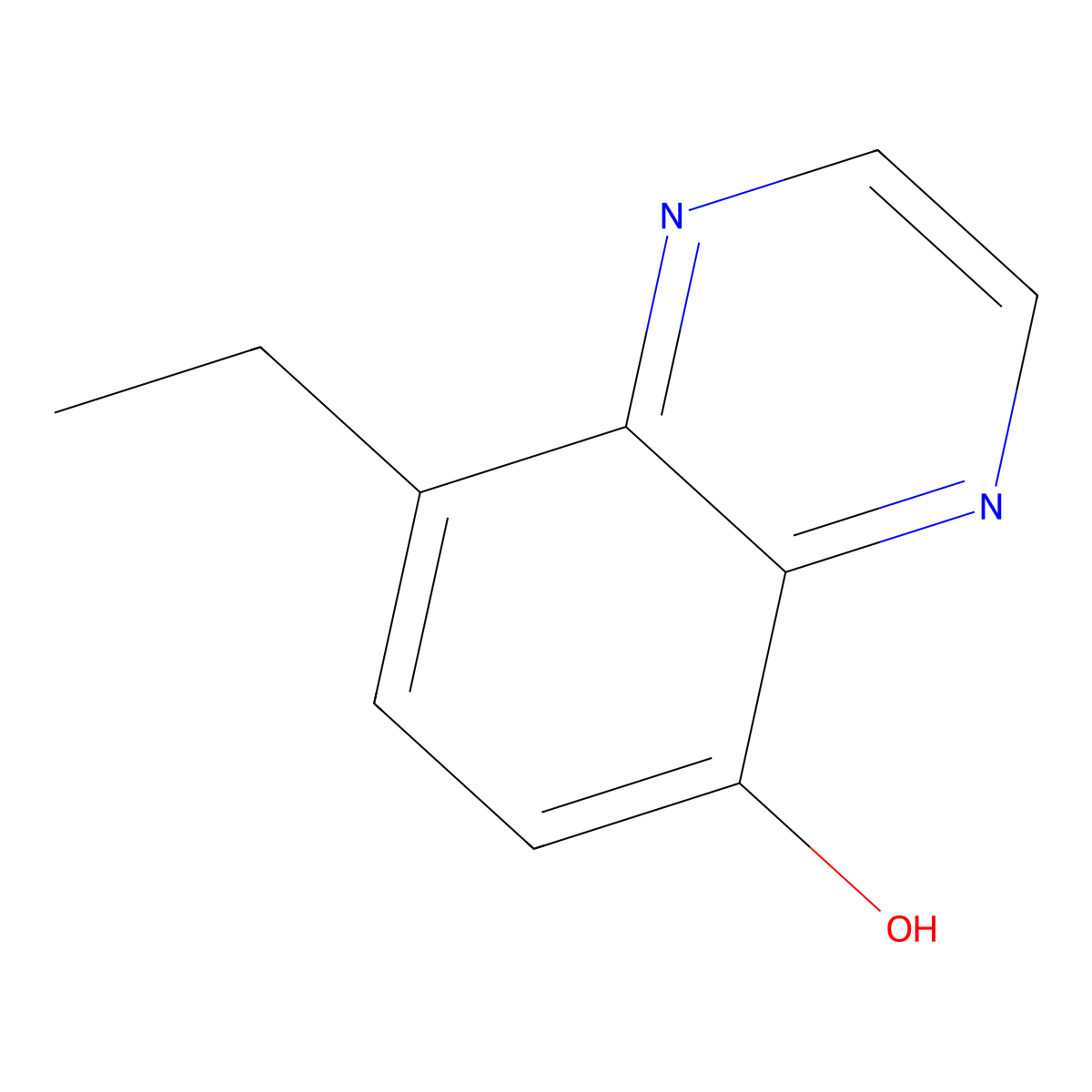 8-Ethylquinoxalin-5-ol molecular structure, CAS 2806719-44-6
