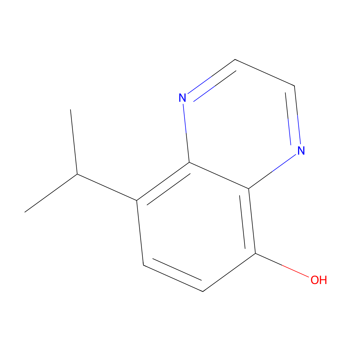 8-Isopropylquinoxalin-5-ol molecular structure, CAS 2806719-97-9