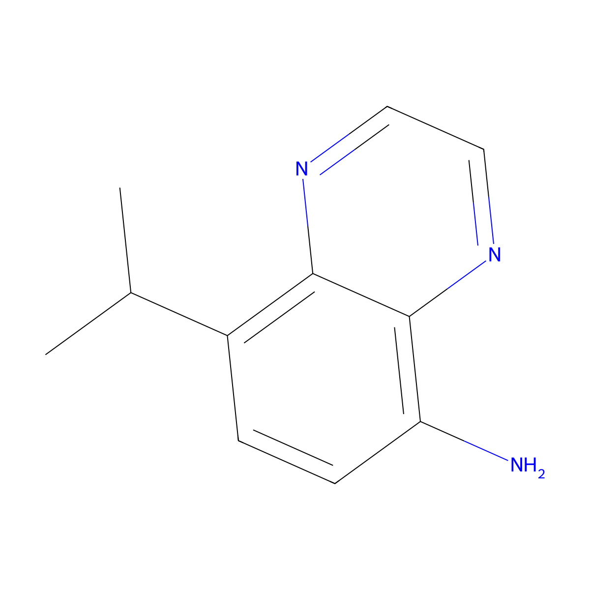 8-Isopropylquinoxalin-5-amine molecular structure, CAS 2806720-60-3