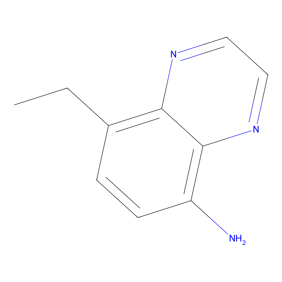 8-Ethylquinoxalin-5-amine molecular structure, CAS 2806720-84-1