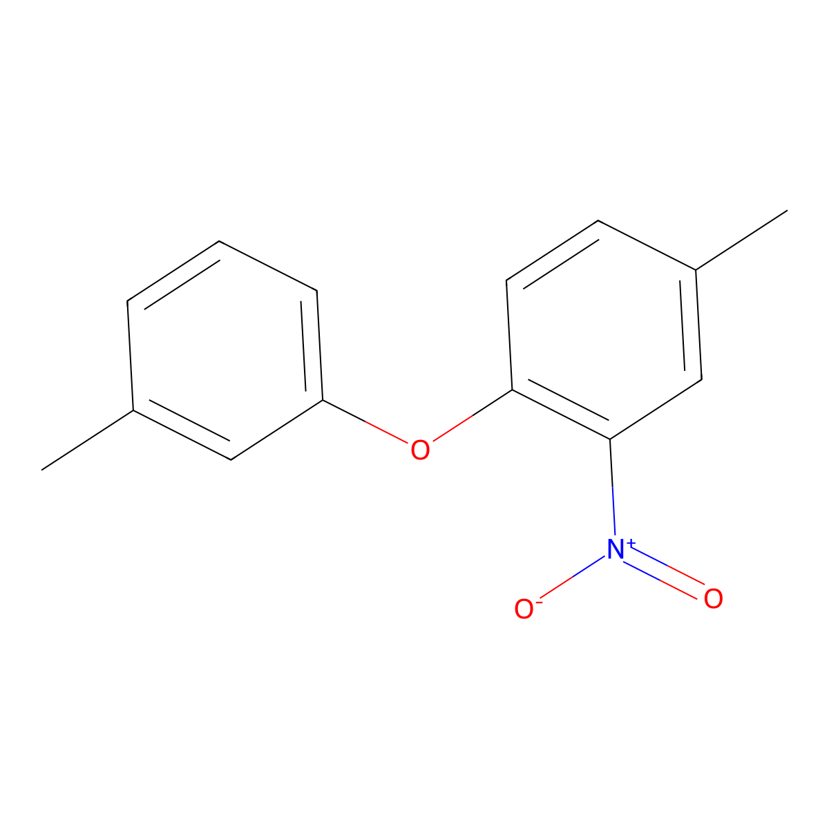 4-Methyl-2-nitro-1-(m-tolyloxy)benzene molecular structure, CAS 2806727-32-0