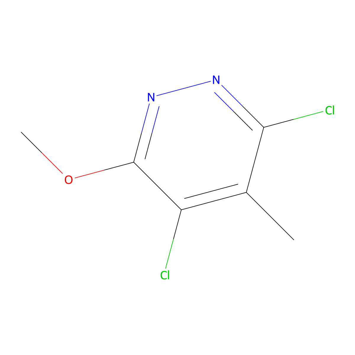 3,5-Dichloro-6-methoxy-4-methyl-pyridazine molecular structure, CAS 2806810-60-4