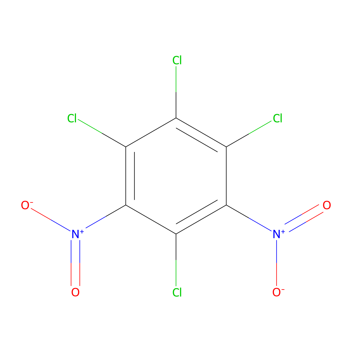 1,3-Dinitro-2,4,5,6-tetrachlorobenzene molecular structure, CAS 28073-03-2