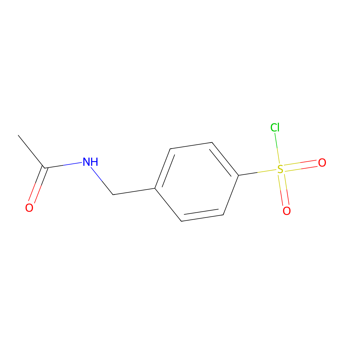 4-(Acetamidomethyl)benzene-1-sulfonyl chloride molecular structure, CAS 28073-51-0