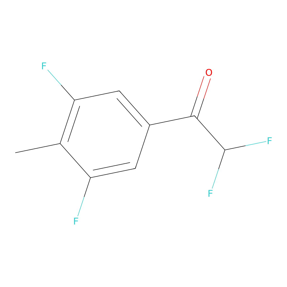 1-(3,5-Difluoro-4-methylphenyl)-2,2-difluoroethanone molecular structure, CAS 2807439-66-1