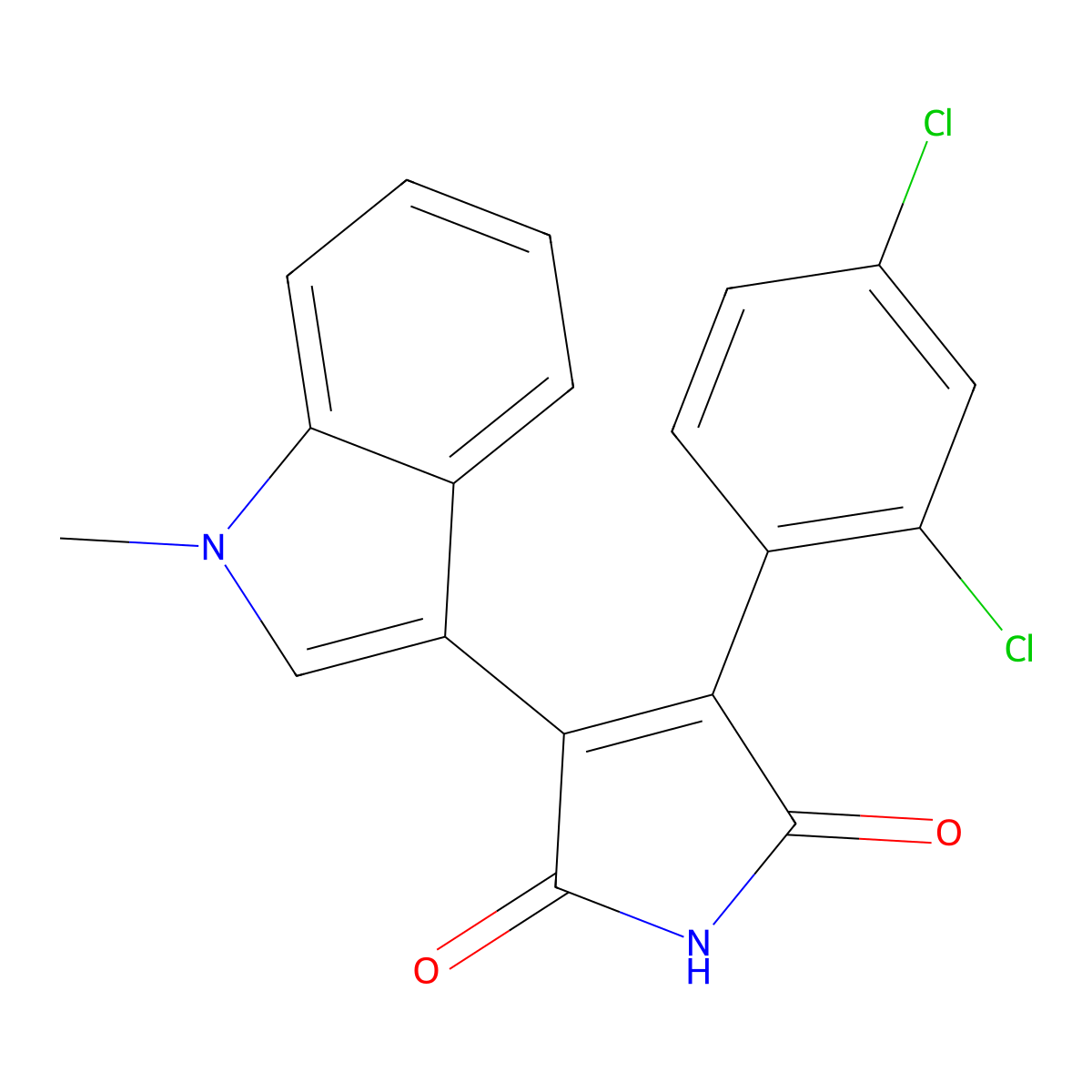 SB 216763 molecular structure, CAS 280744-09-4