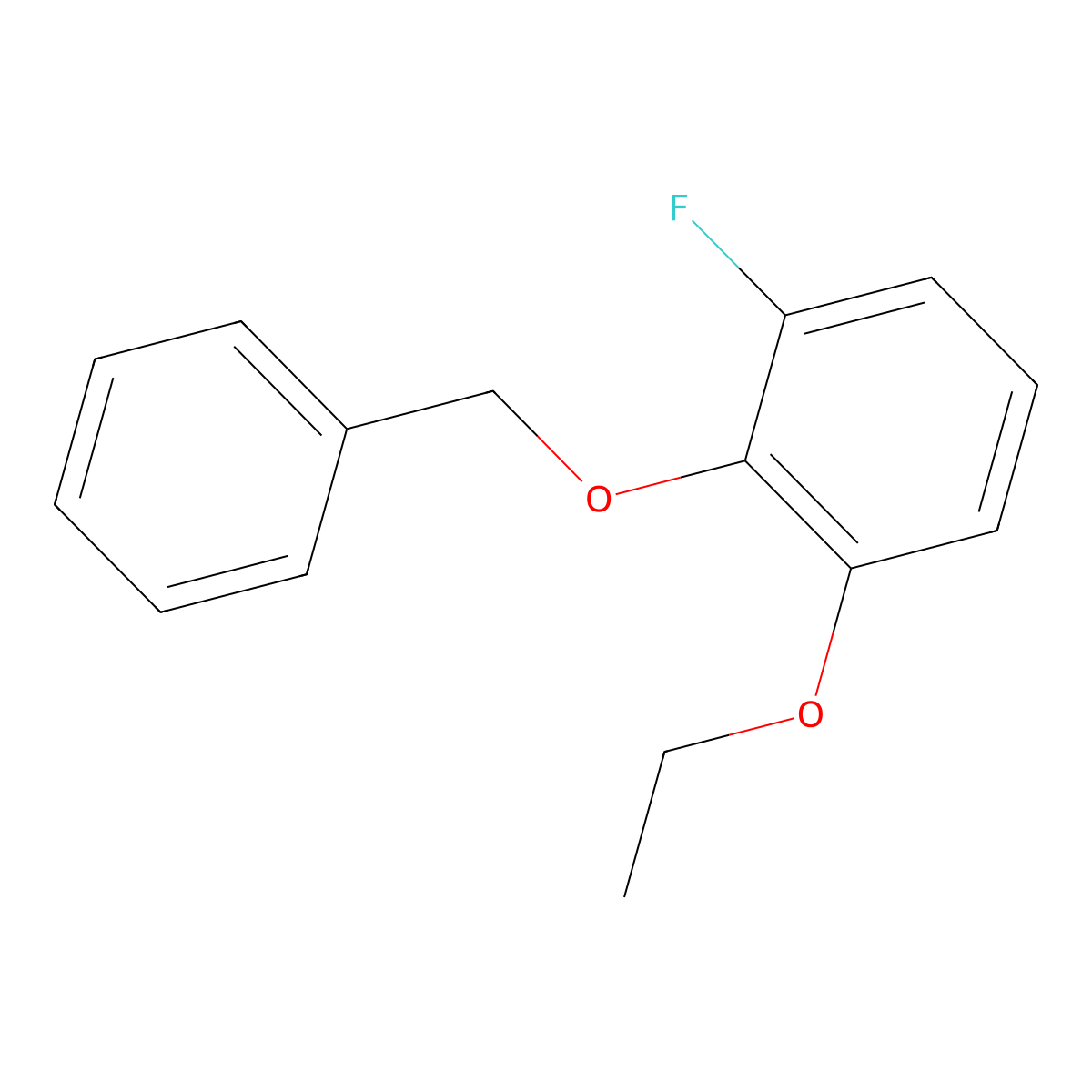 2-(Benzyloxy)-1-ethoxy-3-fluorobenzene molecular structure, CAS 2807440-52-2