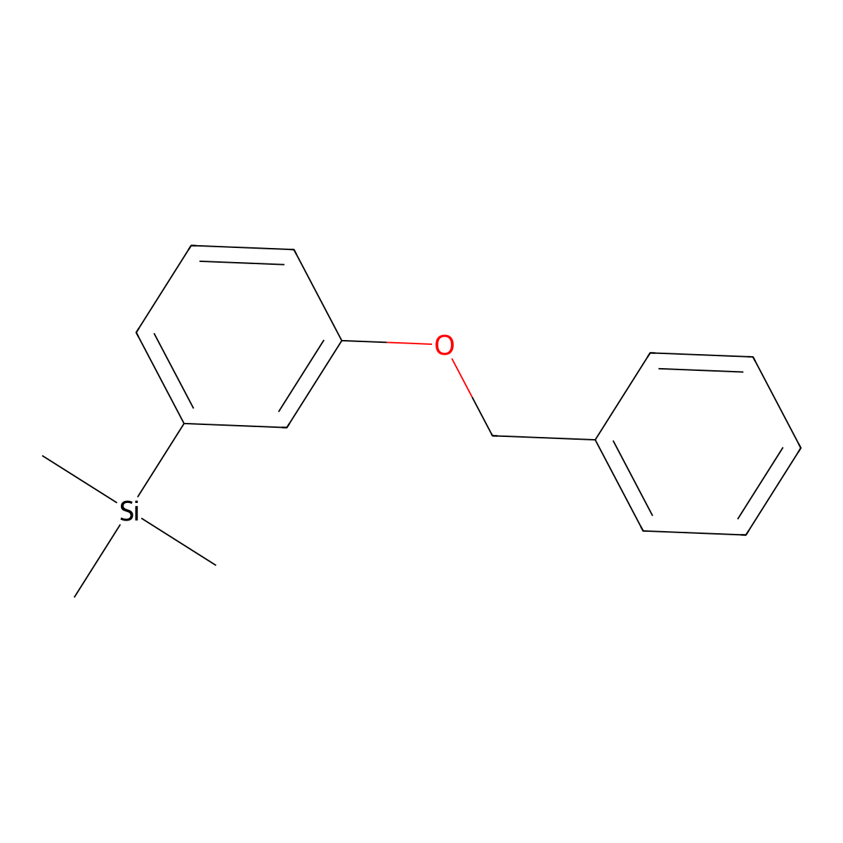 (3-(Benzyloxy)phenyl)trimethylsilane molecular structure, CAS 2807440-98-6
