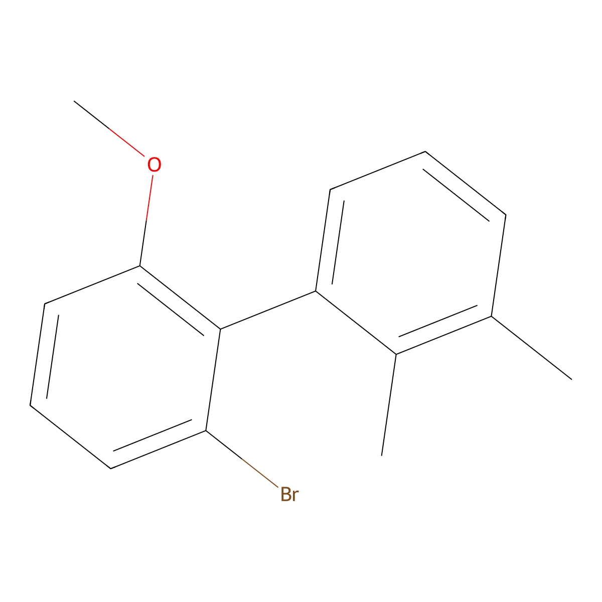 2'-Bromo-6'-methoxy-2,3-dimethyl-1,1'-biphenyl molecular structure, CAS 2807441-71-8