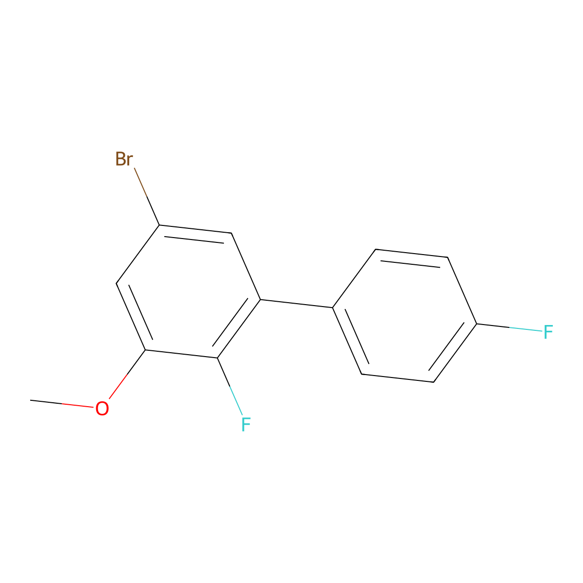 5-Bromo-2,4'-difluoro-3-methoxy-1,1'-biphenyl molecular structure, CAS 2807442-87-9