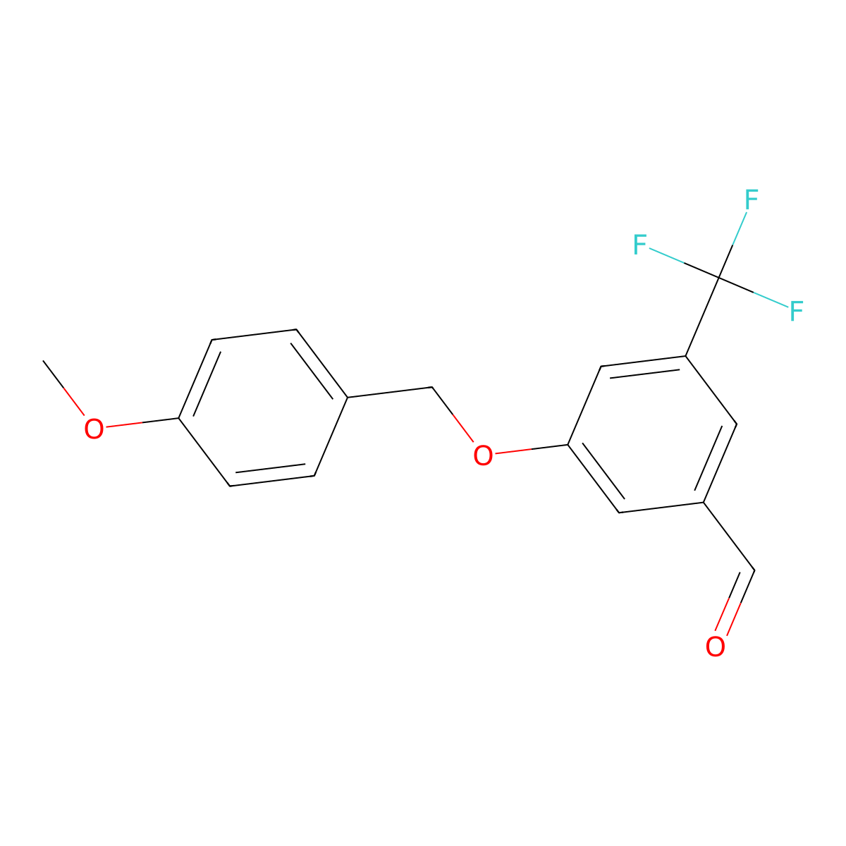 3-((4-Methoxybenzyl)oxy)-5-(trifluoromethyl)benzaldehyde molecular structure, CAS 2807443-13-4