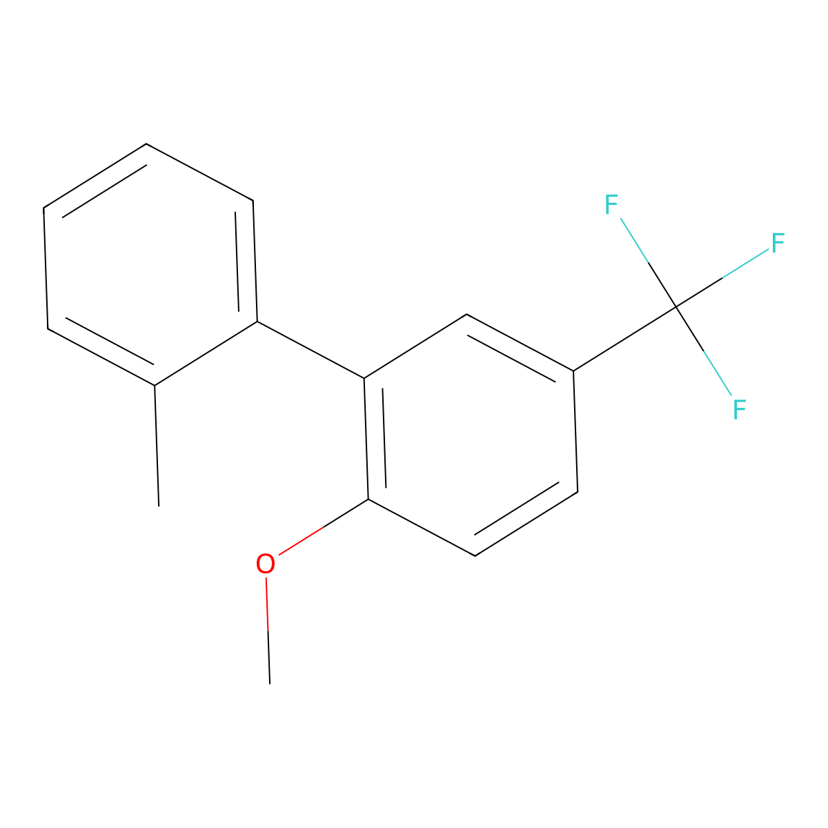 2-Methoxy-2'-methyl-5-(trifluoromethyl)-1,1'-biphenyl molecular structure, CAS 2807443-31-6
