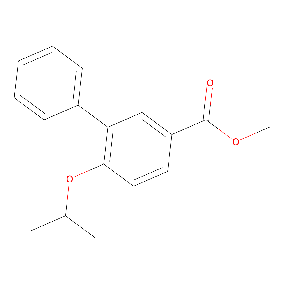 Methyl 6-isopropoxy-[1,1'-biphenyl]-3-carboxylate molecular structure, CAS 2807443-40-7