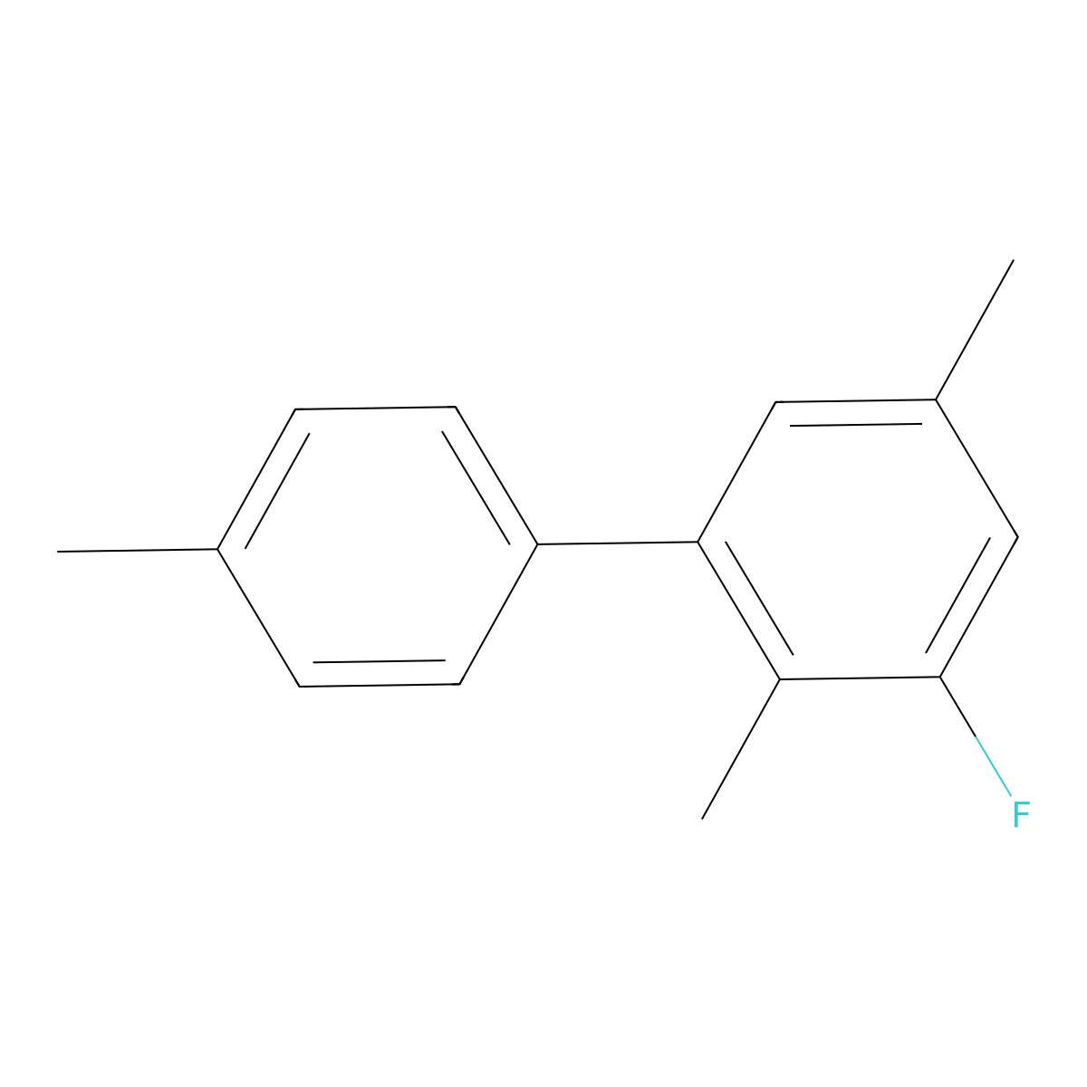 3-Fluoro-2,4',5-trimethyl-1,1'-biphenyl molecular structure, CAS 2807443-65-6
