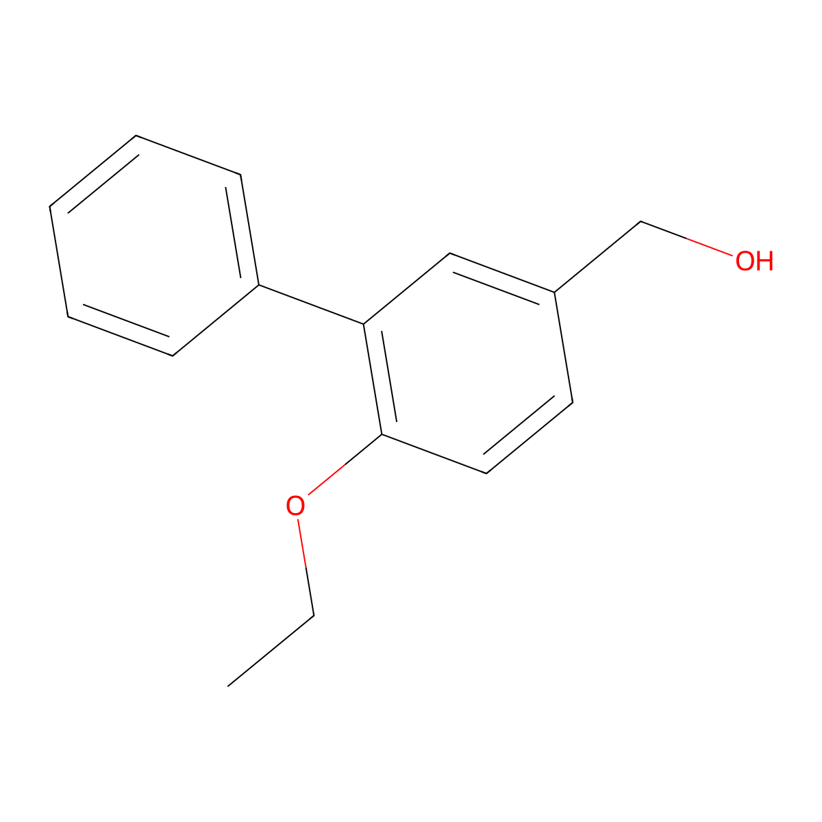 (6-Ethoxy-[1,1'-biphenyl]-3-yl)methanol molecular structure, CAS 2807443-80-5