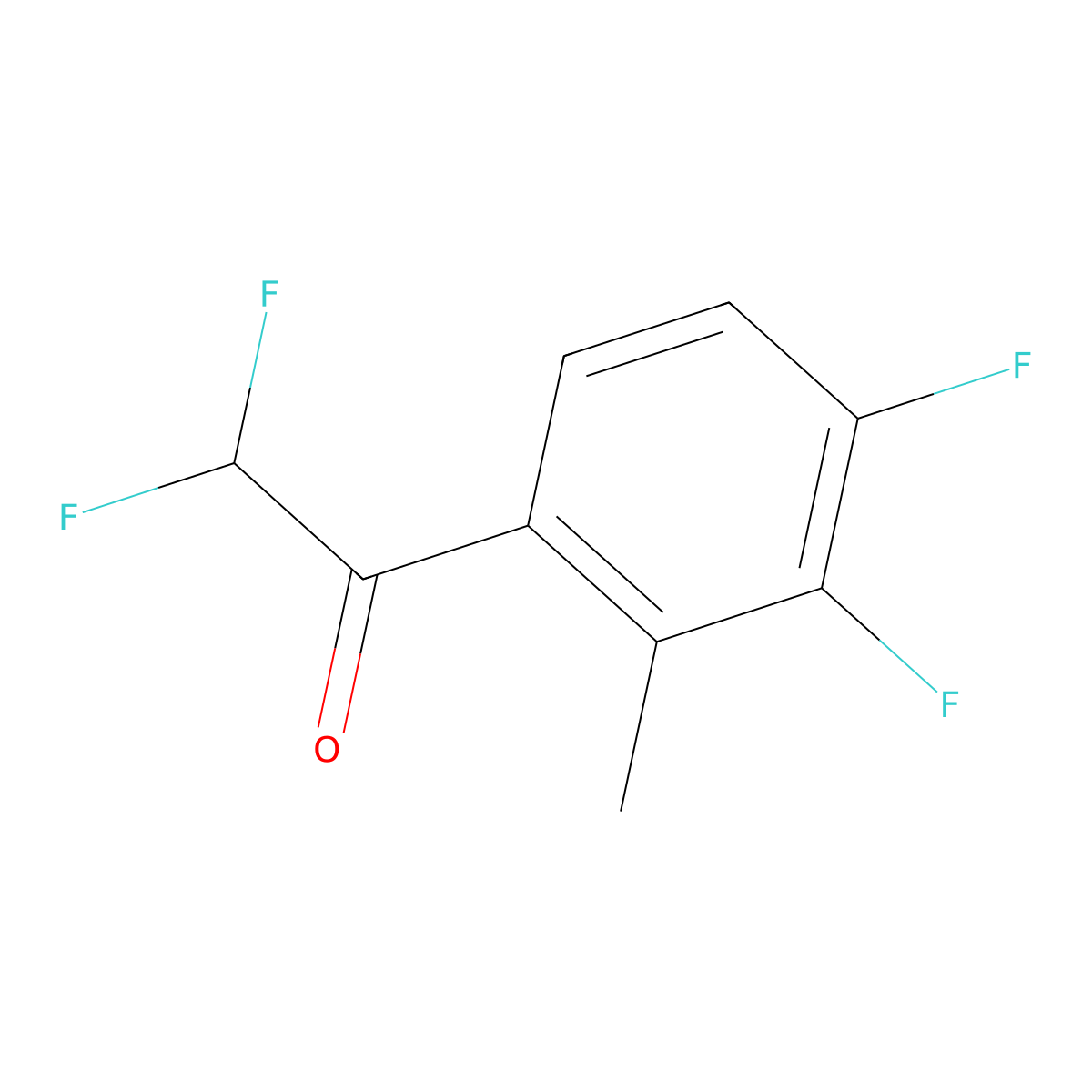 1-(3,4-Difluoro-2-methylphenyl)-2,2-difluoroethanone molecular structure, CAS 2807444-73-9