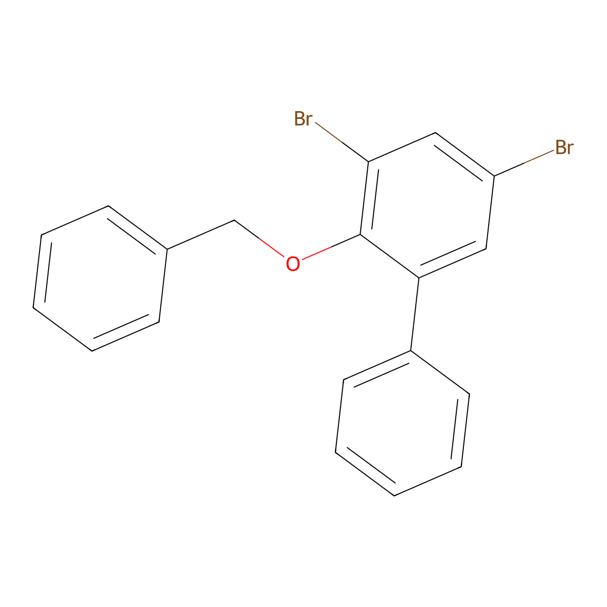 2-(Benzyloxy)-3,5-dibromo-1,1'-biphenyl molecular structure, CAS 2807444-86-4