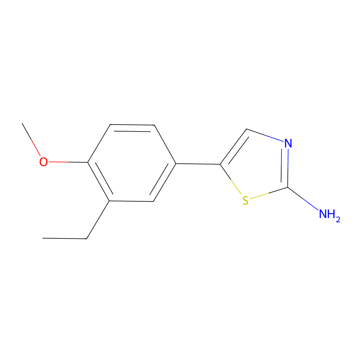 5-(3-Ethyl-4-methoxyphenyl)thiazol-2-amine molecular structure, CAS 2807445-56-1
