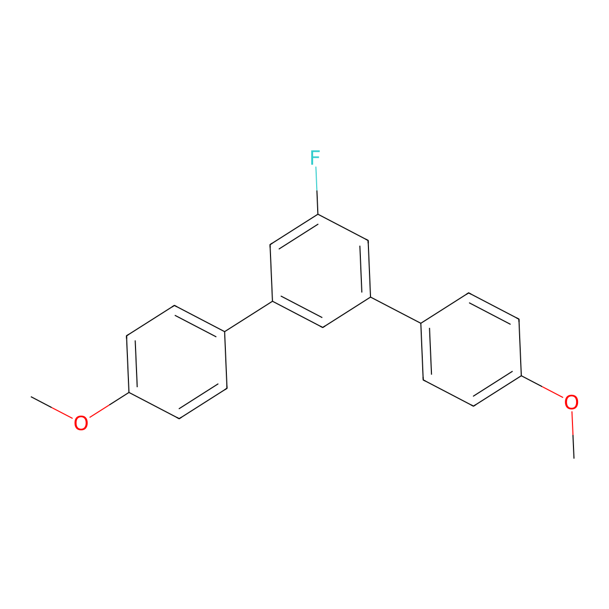 5'-Fluoro-4,4''-dimethoxy-1,1':3',1''-terphenyl molecular structure, CAS 2807446-27-9