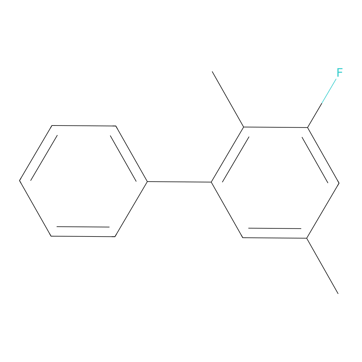 3-Fluoro-2,5-dimethyl-1,1'-biphenyl molecular structure, CAS 2807446-31-5