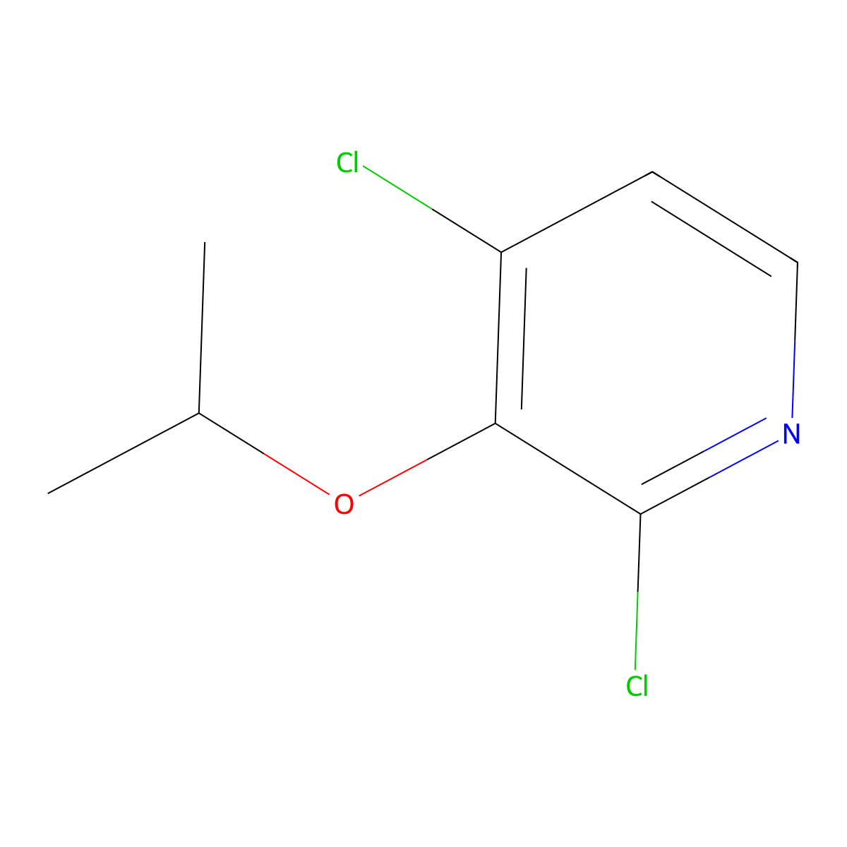 2,4-Dichloro-3-isopropoxypyridine molecular structure, CAS 2807446-52-0